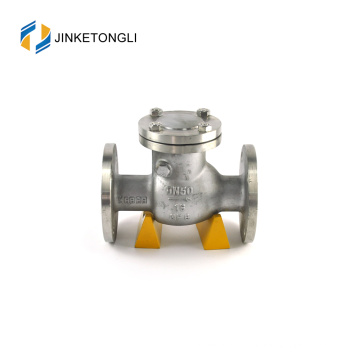 JKTLPC028 double dual plate forged steel non return loaded ball check valve